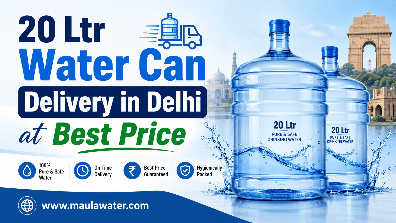 20 Ltr Water Can Delivery in Delhi at Best Price