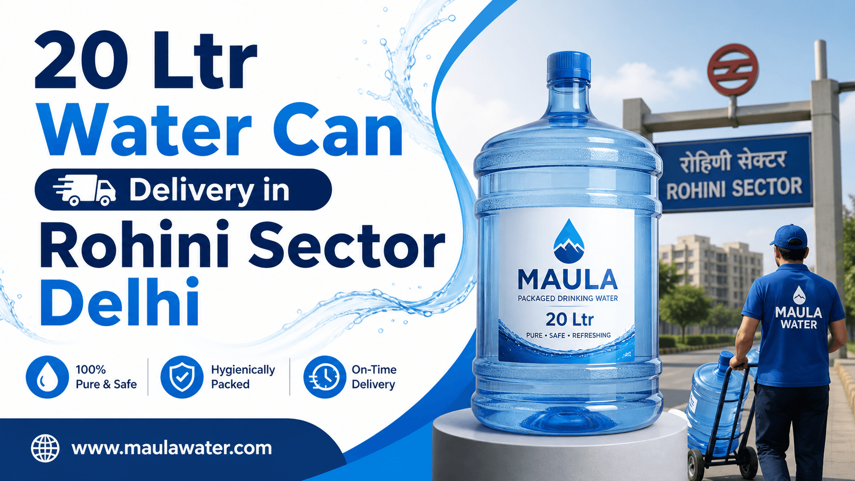 20 ltr water can delivery in Rohini Sector Delhi